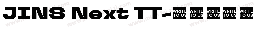 JINS Next TT字体转换